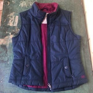 Blue Aeropostale puffer vest sz M